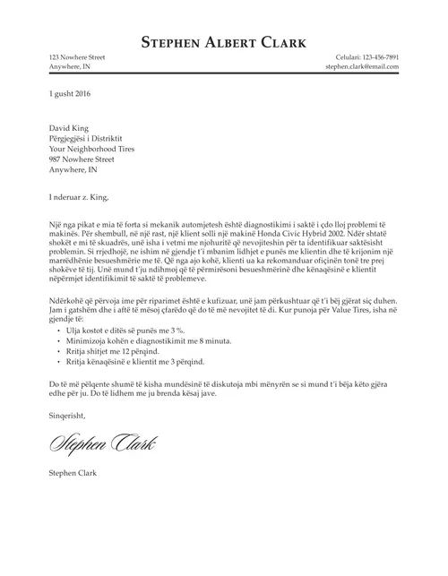 letra paraqitëse e Klarkut