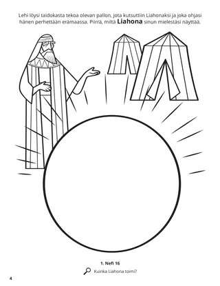 The Liahona coloring page