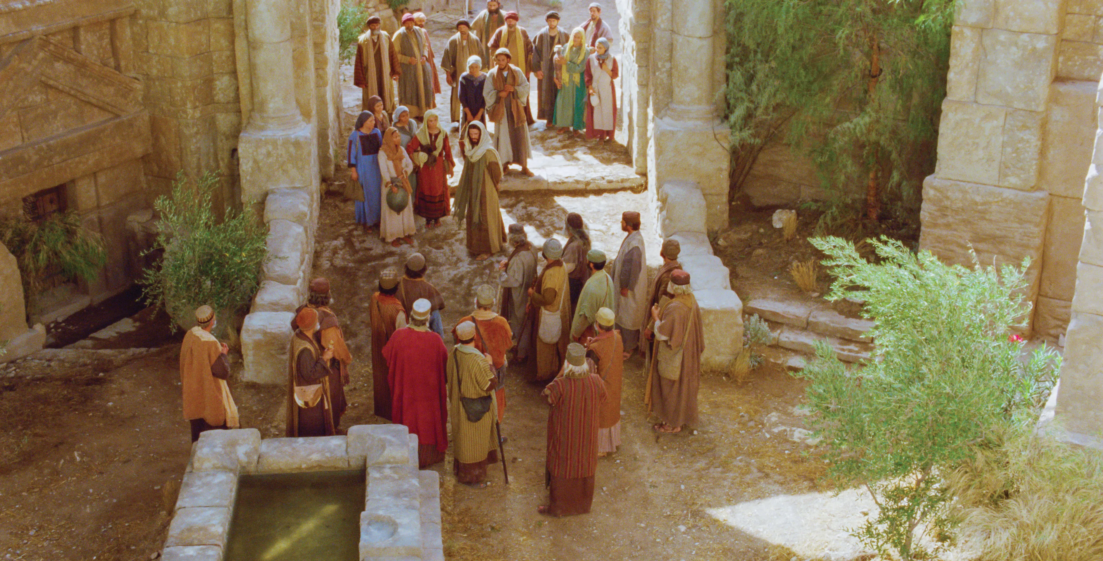 Jesus teaches about the Good Shepherd and His other sheep.