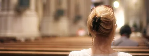 Woman at church