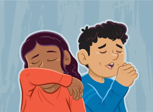 Margo and Paolo coughing