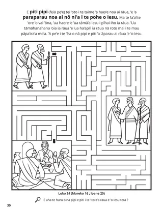 Two Disciples on the Road to Emmarus coloring page