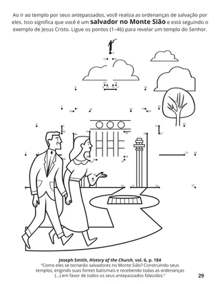 página 29 do livro de colorir Reunir a Família de Deus