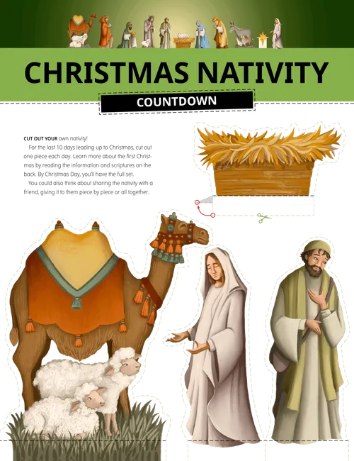 Christmas Nativity Countdown Activity