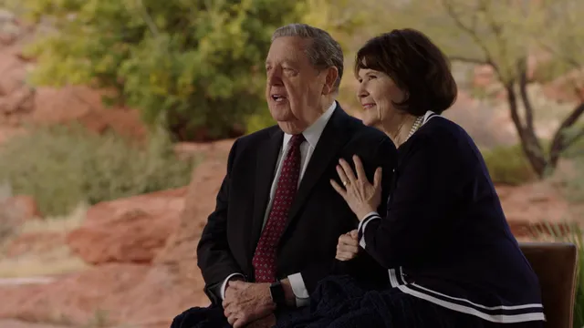 A screen shot of Elder Jeffrey R. Holland and his wife, Patricia, from their RootsTech Connect broadcast during Family Discovery Day on Saturday, February 27, 2021.