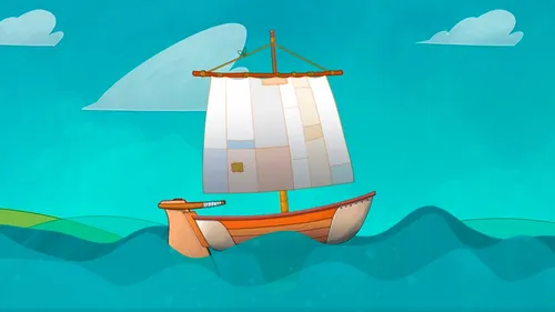 illustration of a ship at sea