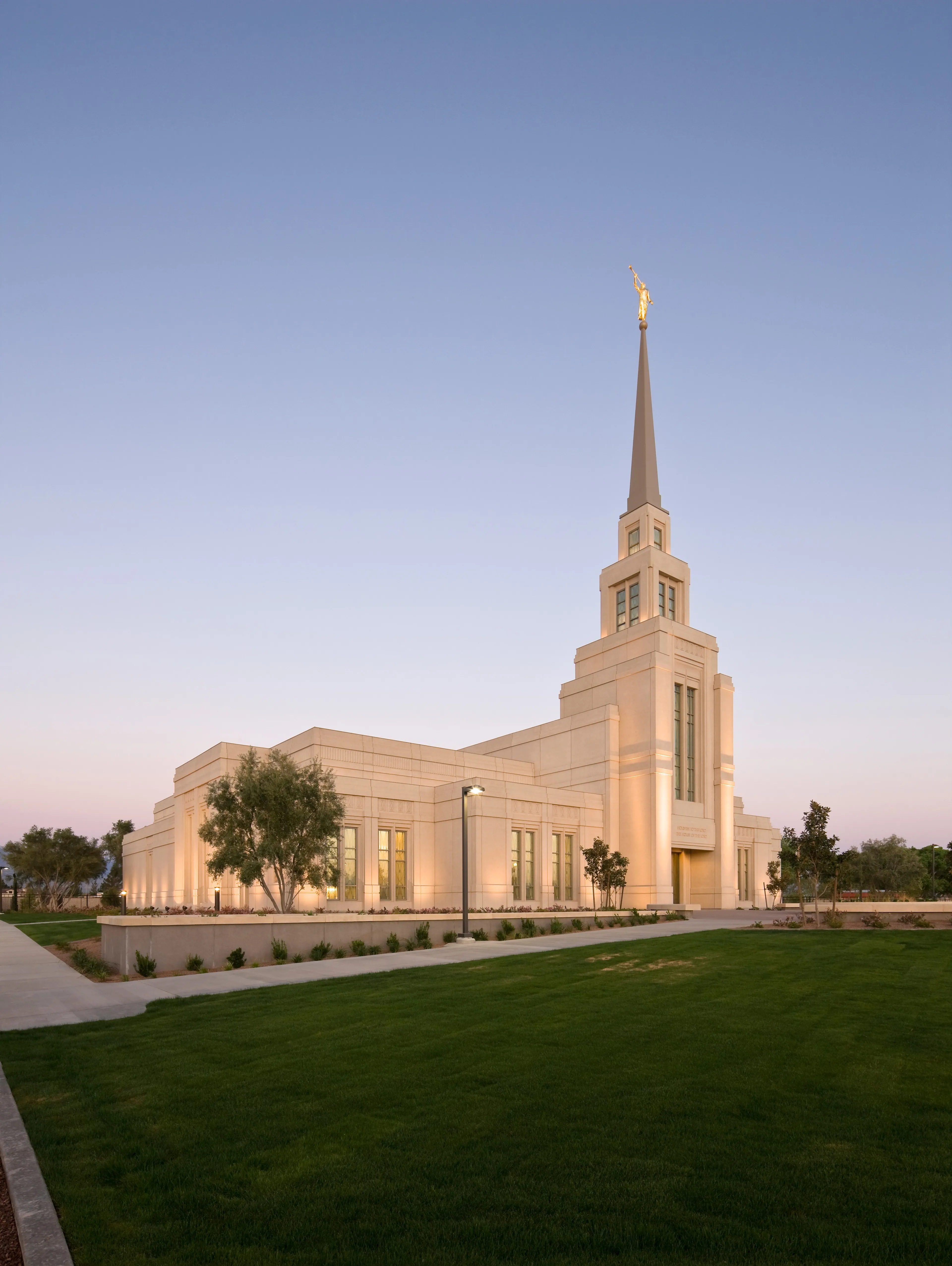 Exterior of The Gila Valley Arizona Temple.