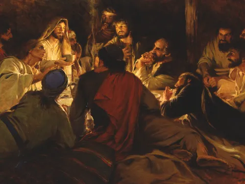 Jesus med lärjungar