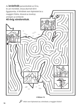 Forty Years in the Wilderness coloring page