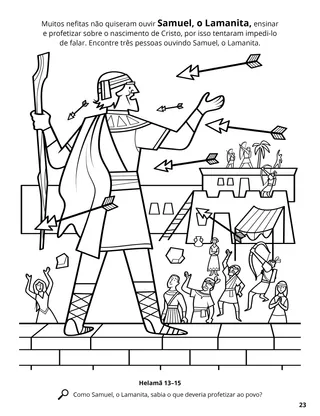 Samuel the Lamanite coloring page