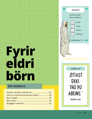 kápusíða fyrir eldri börn