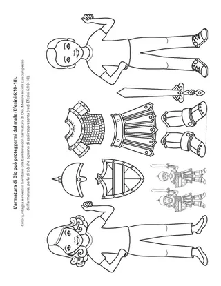 pagina delle attività: l’armatura di Dio può proteggermi