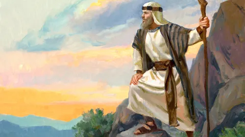 Joshua overlooking the promised land