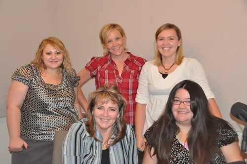 A group of five women.