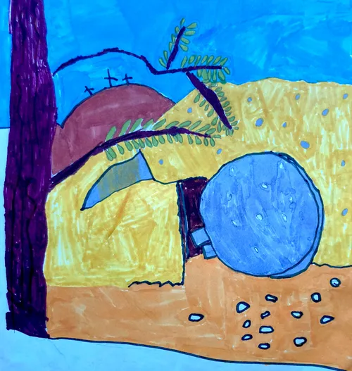 Child’s drawing of the empty tomb