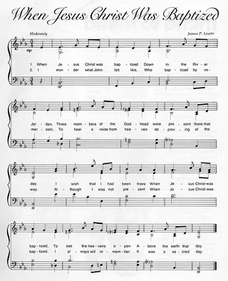 Music, When Jesus Christ Was Baptized