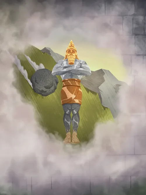 King Nebuchadnezzar’s dream of a stone destroying a great statue