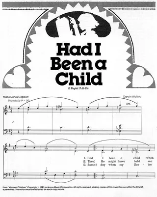 Music, Had I Been a Child