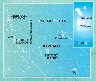 Map of Kiribati