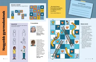 Oldal PDF-változata különböző tevékenységekkel és idézetekkel