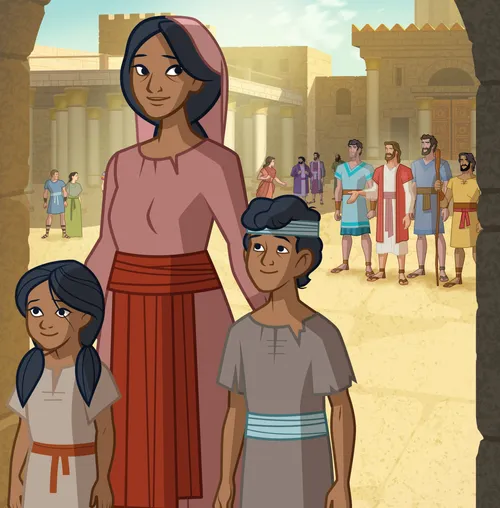 Jesus teaches about the woman’s sacrifice.