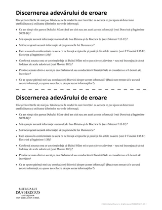 Discernerea adevărului de eroare