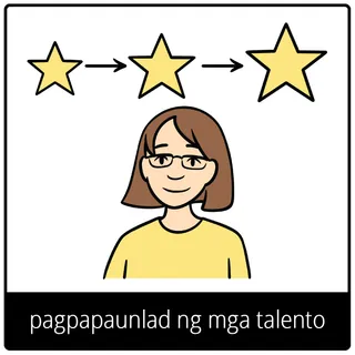 simbolo ng ebanghelyo para sa pagpapaunlad ng mga talento