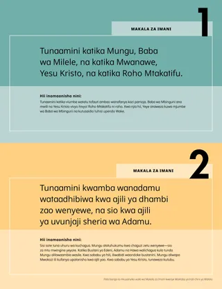 Bango la Makala za Imani 1–2