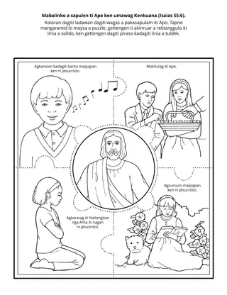 panid ti aktibidad iti Primary: Mabalinko a sapulen ti Apo ken umawag Kenkuana