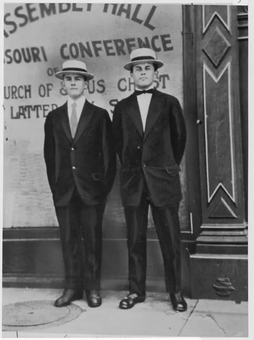 Elder Kimball and missionary companion