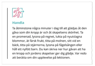 handlingsaktivitet till lektion 4