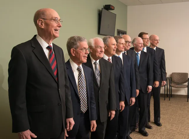 Henry B. Eyring at Ricks College for the inauguration of BYU Idaho.