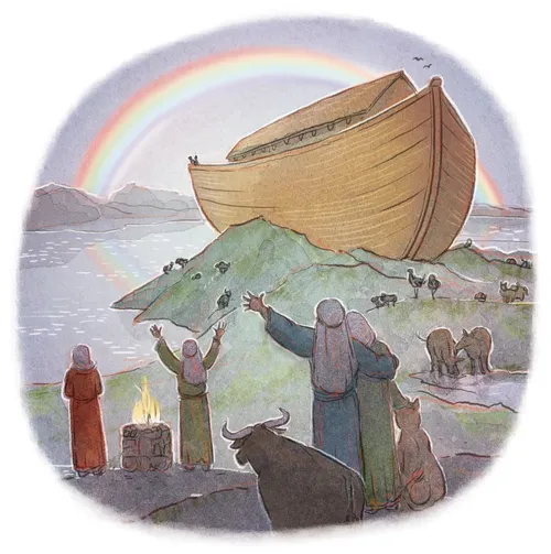 rainbow over Noah’s ark