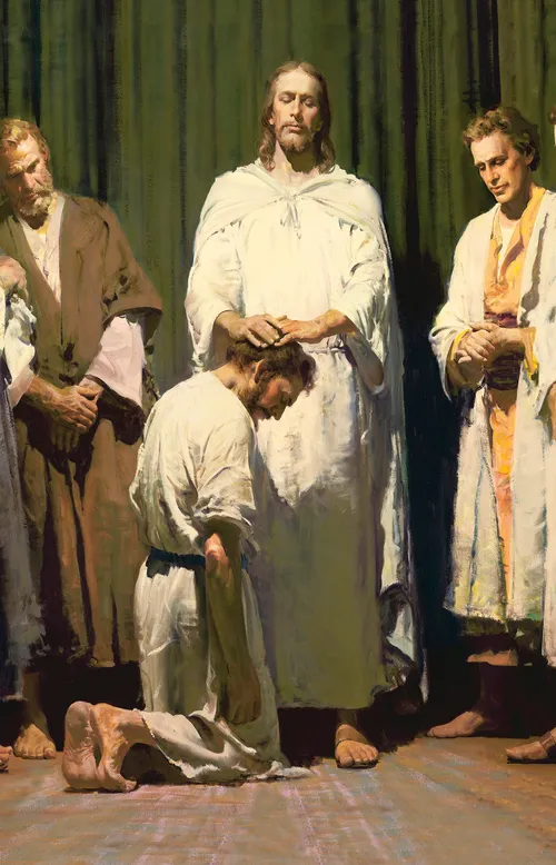 Christ Ordaining the Apostles, by Harry Anderson [Kristo yimika Intumwa, yakozwe na Harry Anderson]