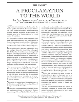 Family Proclamation