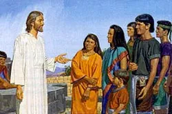 He tells the Nephites to repent