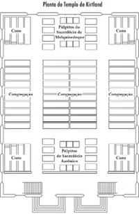 Primeiro andar do Templo de Kirtland.