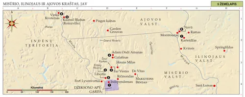 5 Bažnyčios istorijos žemėlapis
