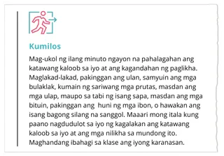 lesson 4 kumilos