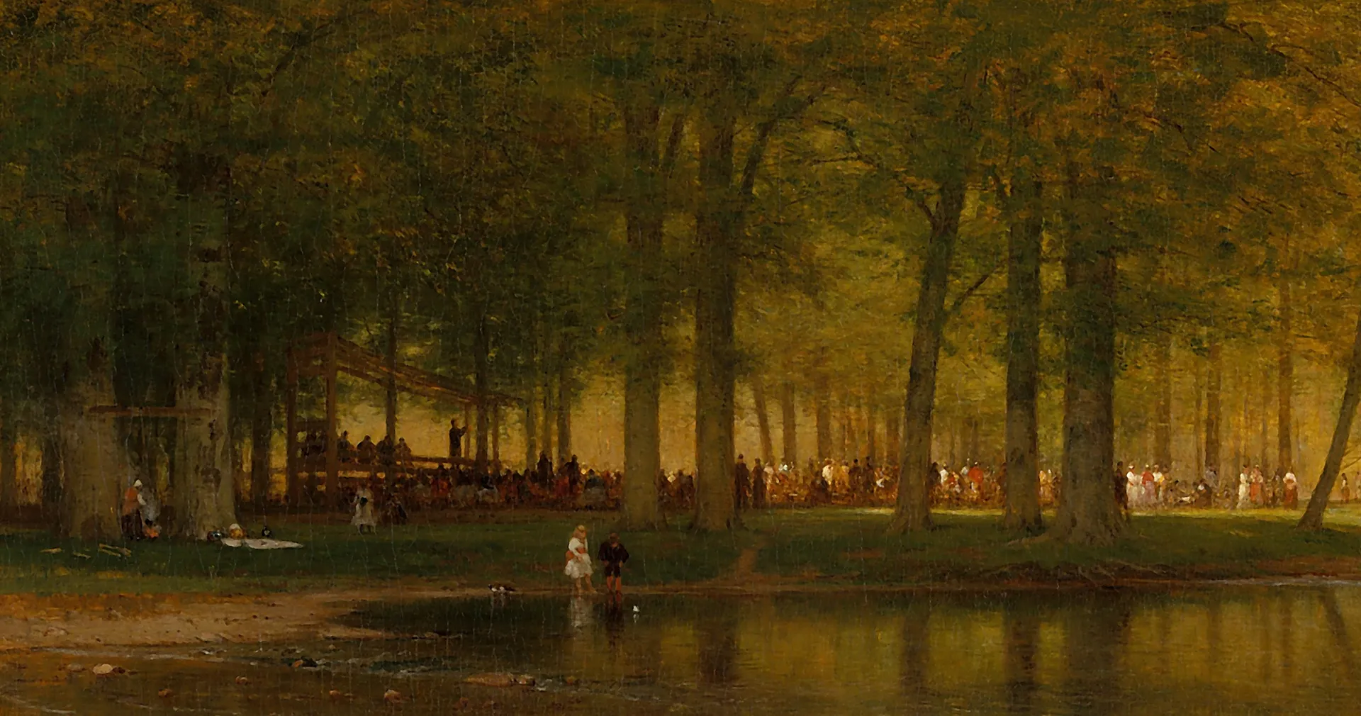 "Camp Meeting," by Worthington Whittredge.