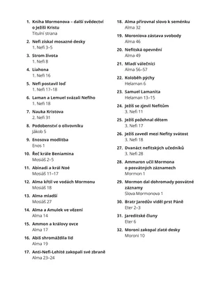 Table of Contents coloring page