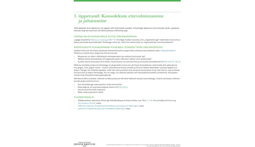 Juhtkonna õppetundide pildid