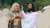 resurrected Christ demonstrating baptism with the prophet Nephi