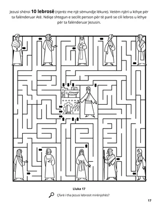 The Ten Lepers coloring page