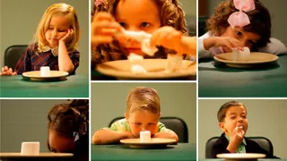 Kids with marshmallows