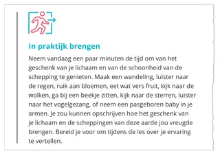 activiteit in praktijk brengen van les 4