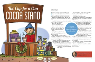 The Cup-for-a-Can Cocoa Stand