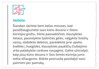 4-os pamokos skyrelio „Veikite“ užduotis