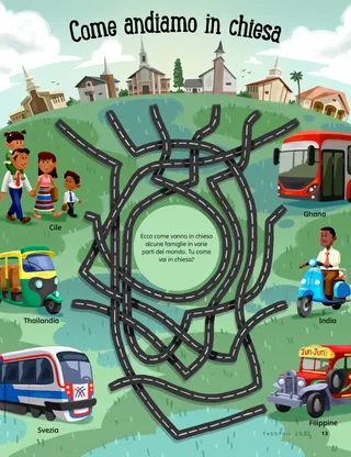 matching game of church members around the world