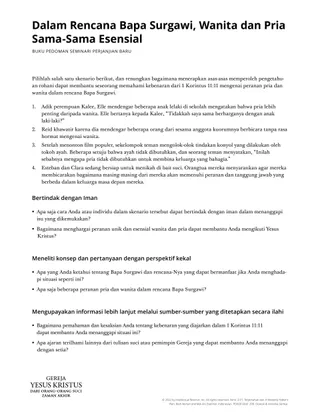 Heavenly Father’s plan.